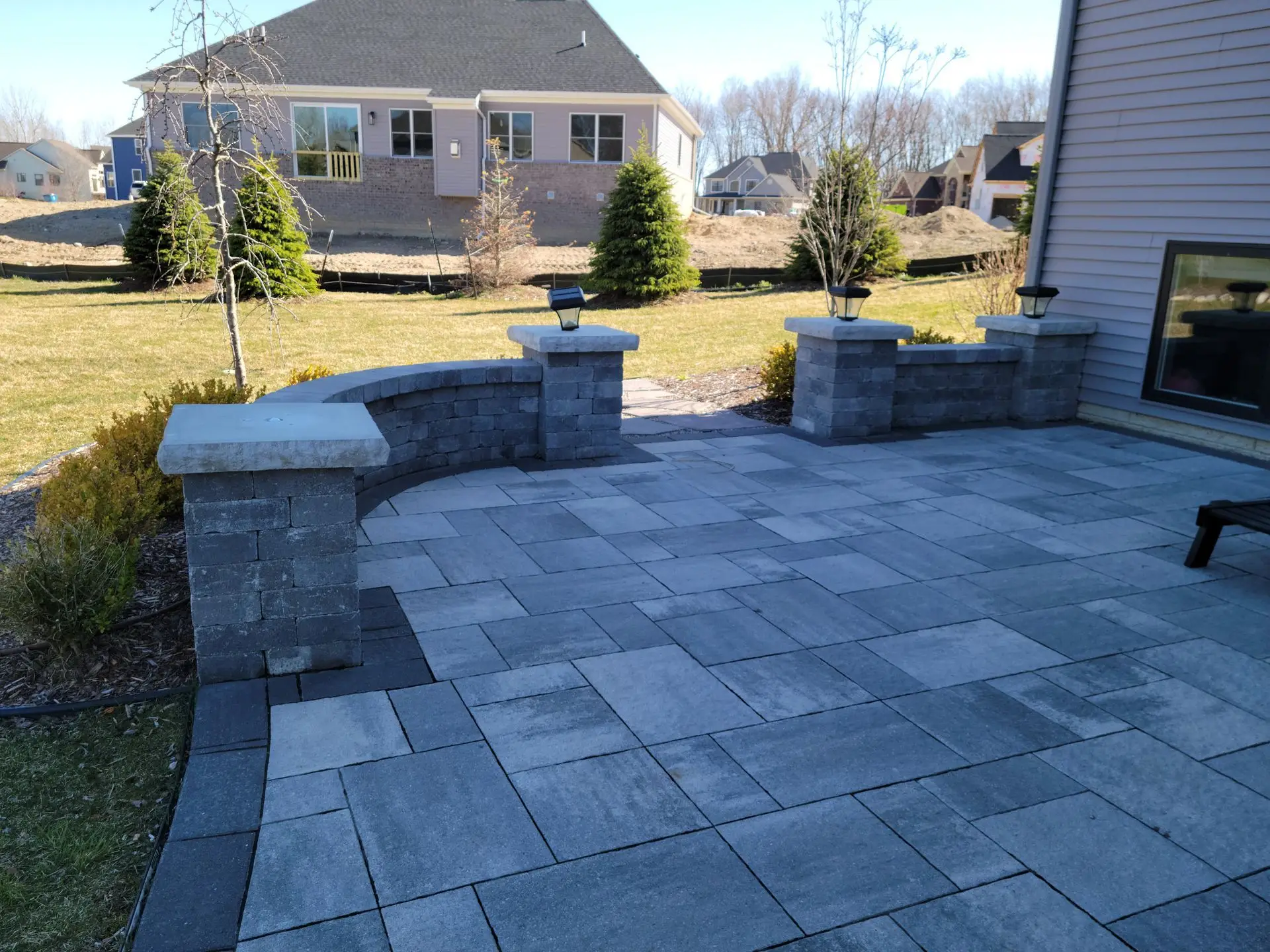 Paver patio and hardscape installed by KBK Landscaping