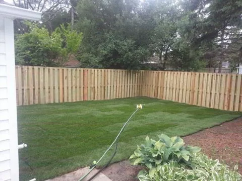 New sod installed for immediate turf establishment on a residential lawn