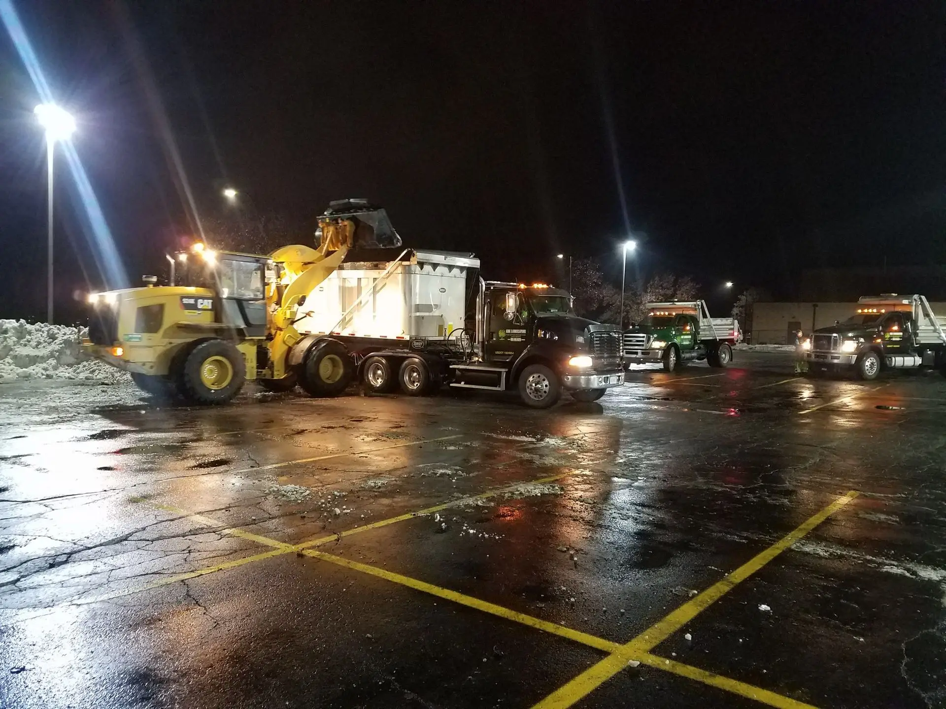 Commercial property kept accessible all winter by KBK snow removal crews